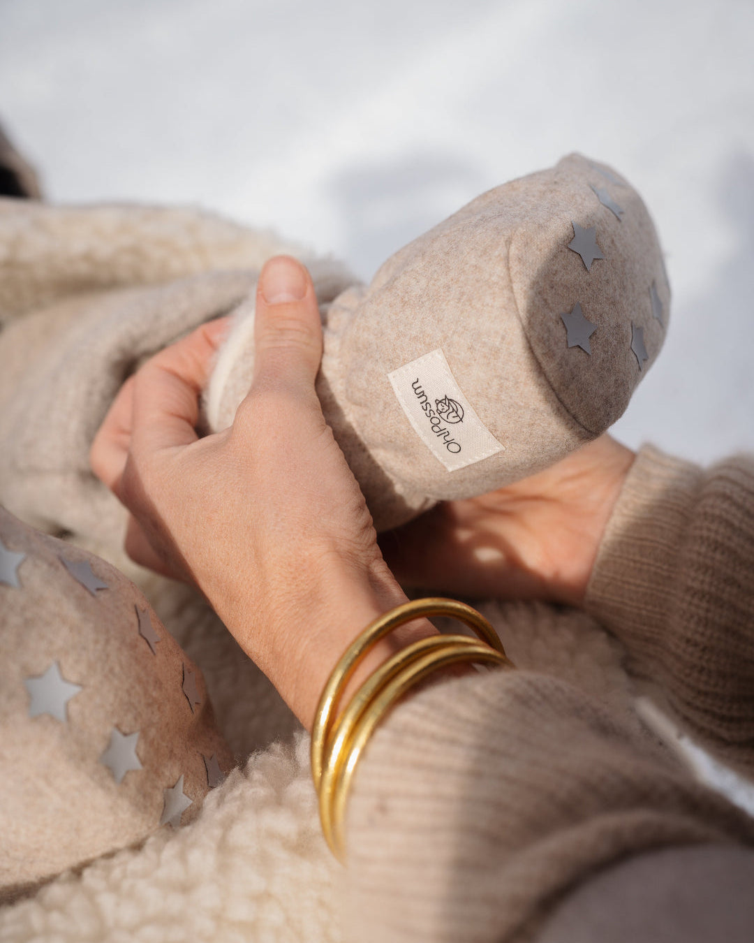 Großes Kuschel-Set Känguru Kuscheldecke & Baby Booties