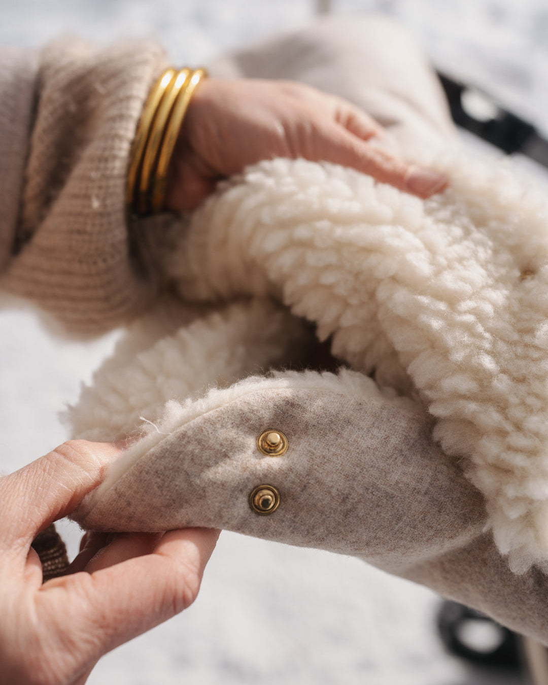 Handmuff Kaschmir & Merino