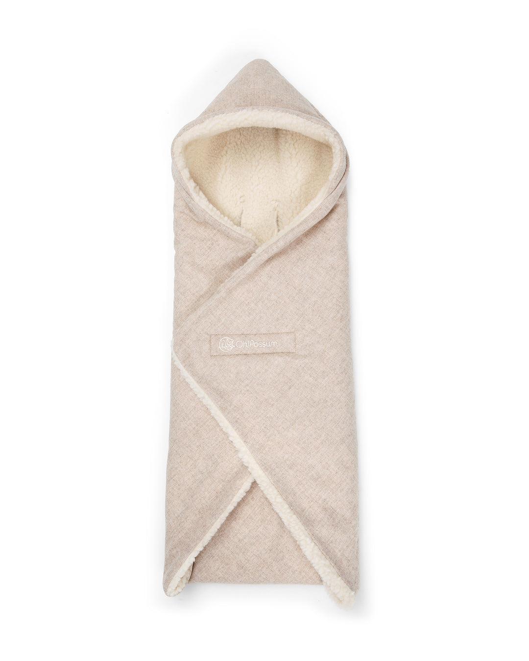 Einschlagdecke Merinowolle Loden in Farbe Cashmere