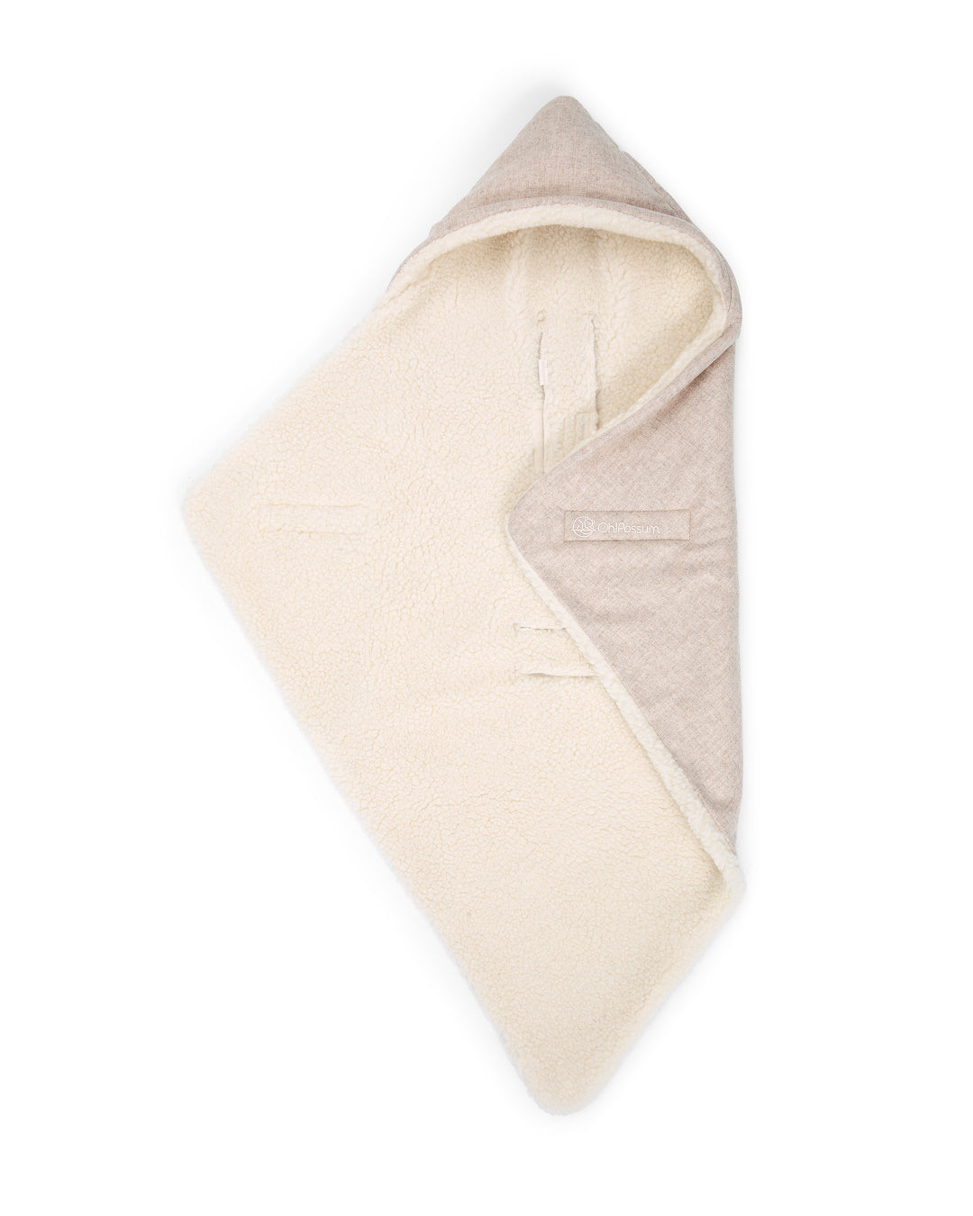 Einschlagdecke Merinowolle Loden in Farbe Cashmere kuschlig