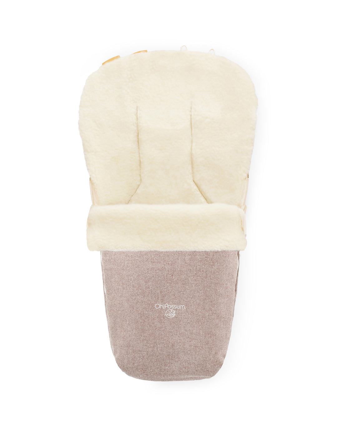 Wombat 2-in-1 Fußsack aus Merinowolle in Farbe Cashmere – für Babys und Kleinkinder