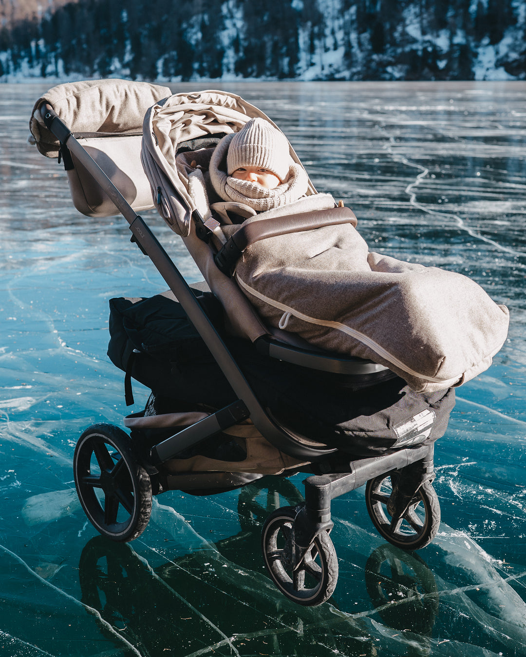 Winter Set Wombat Fußsack 2-in-1