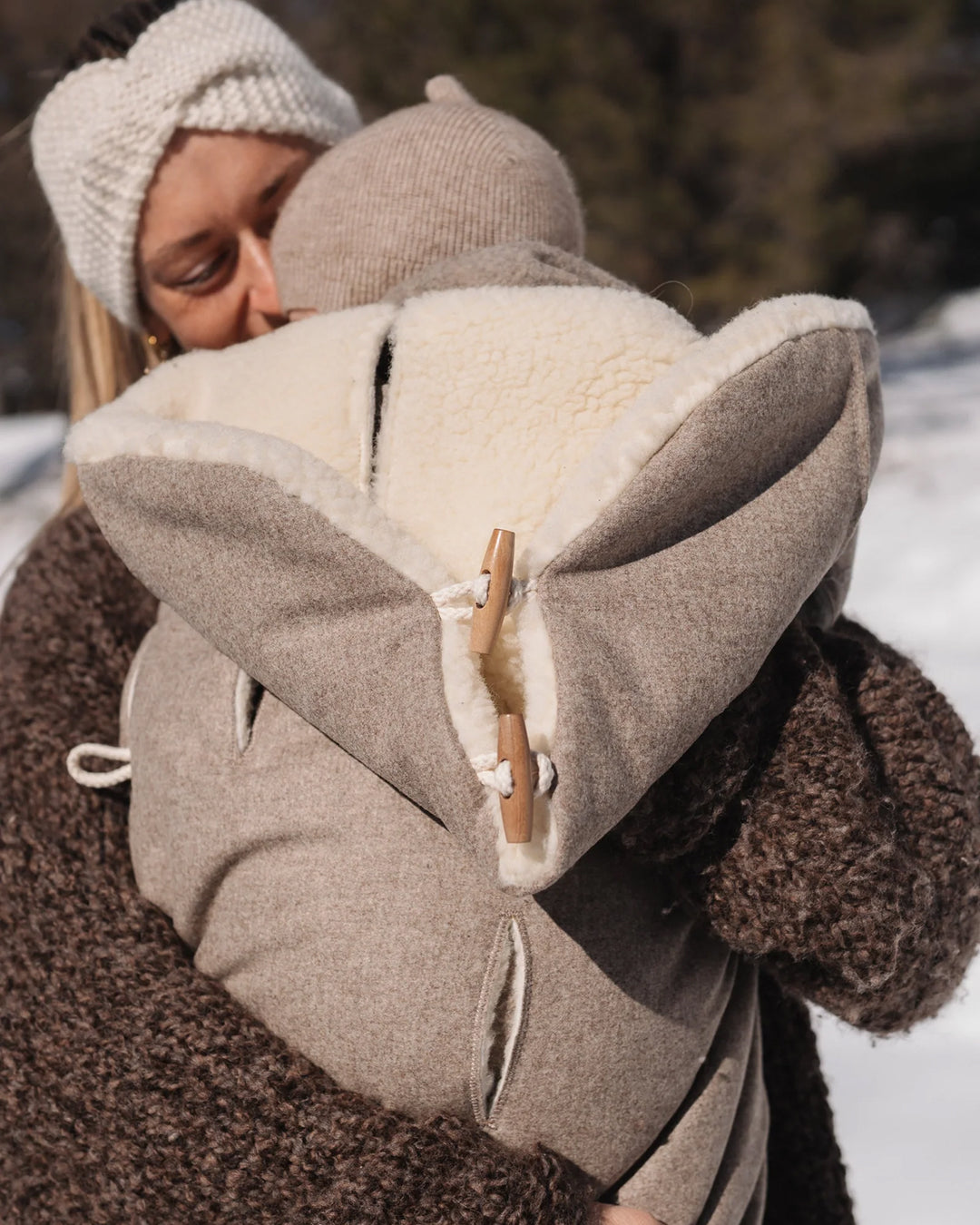 Winter Set Wombat Fußsack 2-in-1