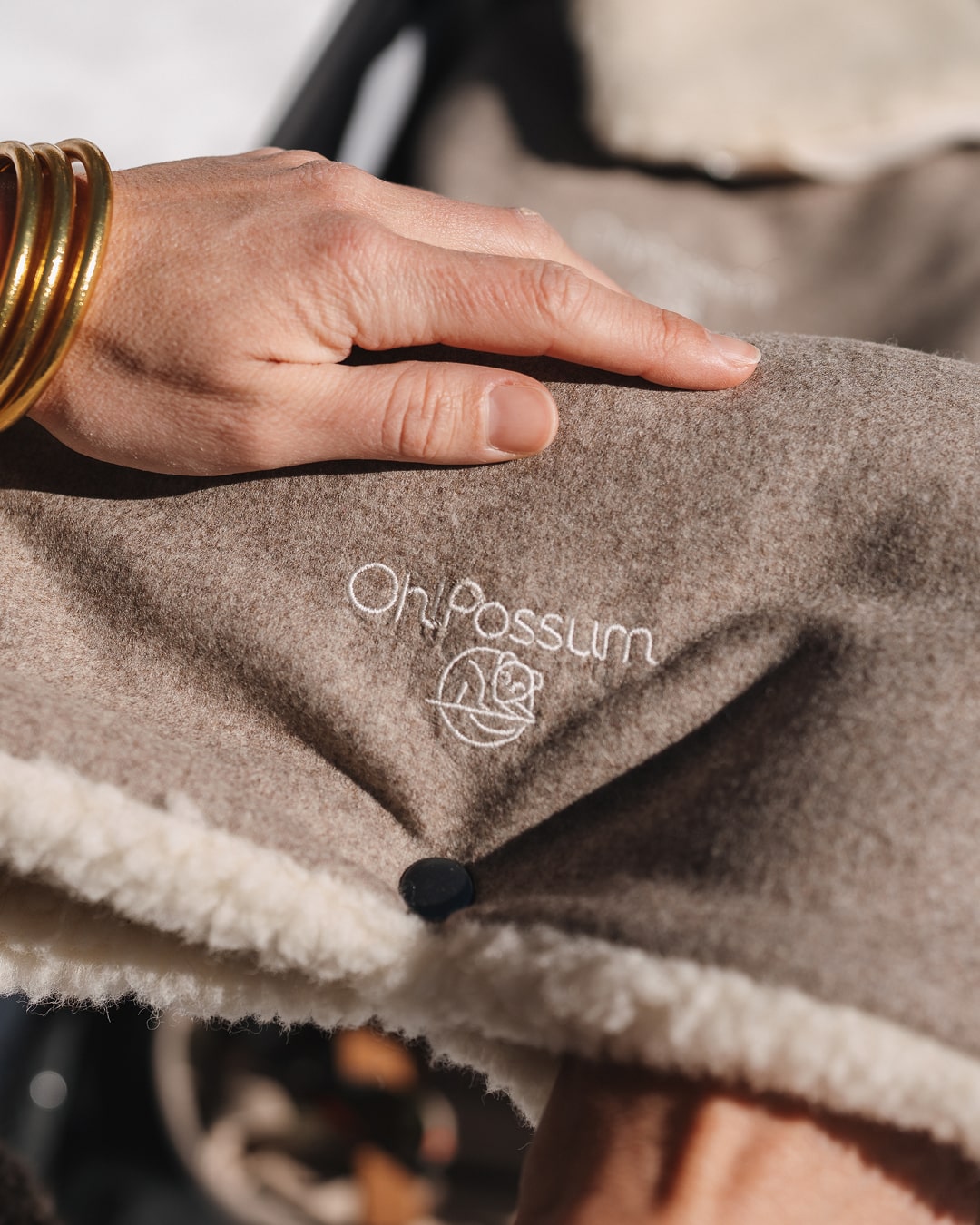 Winter Set Wombat Fußsack 2-in-1