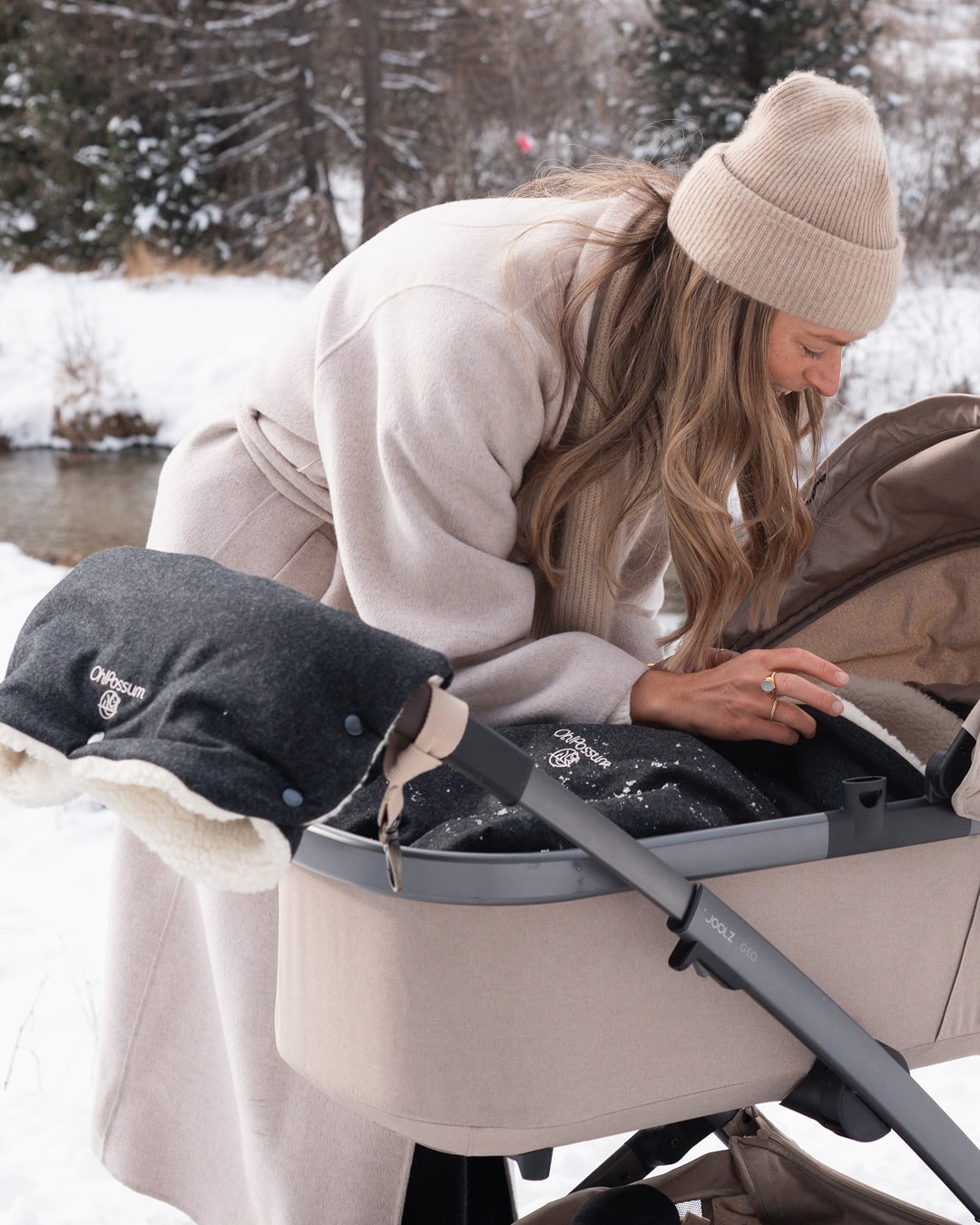 Winter Set Wombat Fußsack 2-in-1