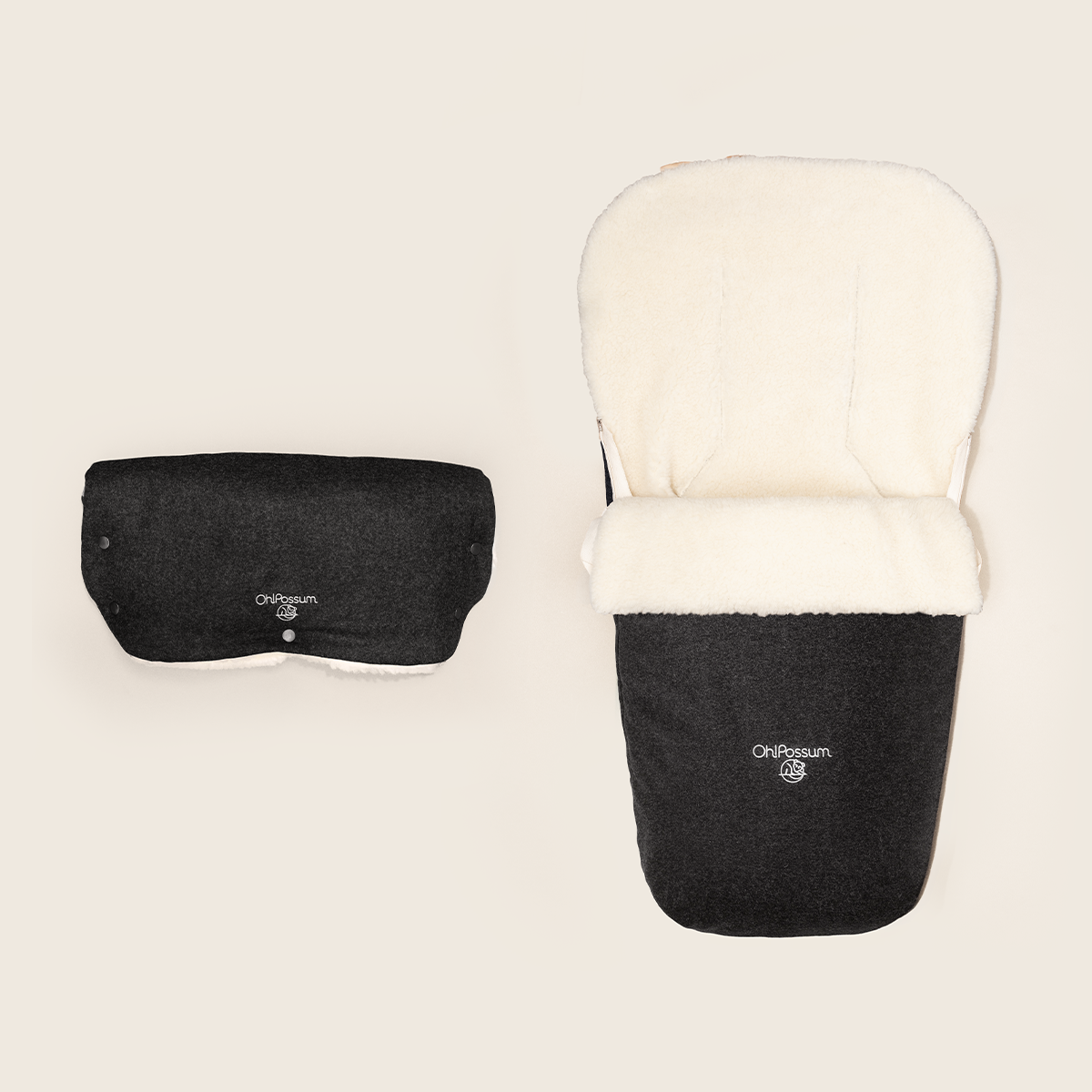 Set Fußsack Wombat 2-in-1 & Muff