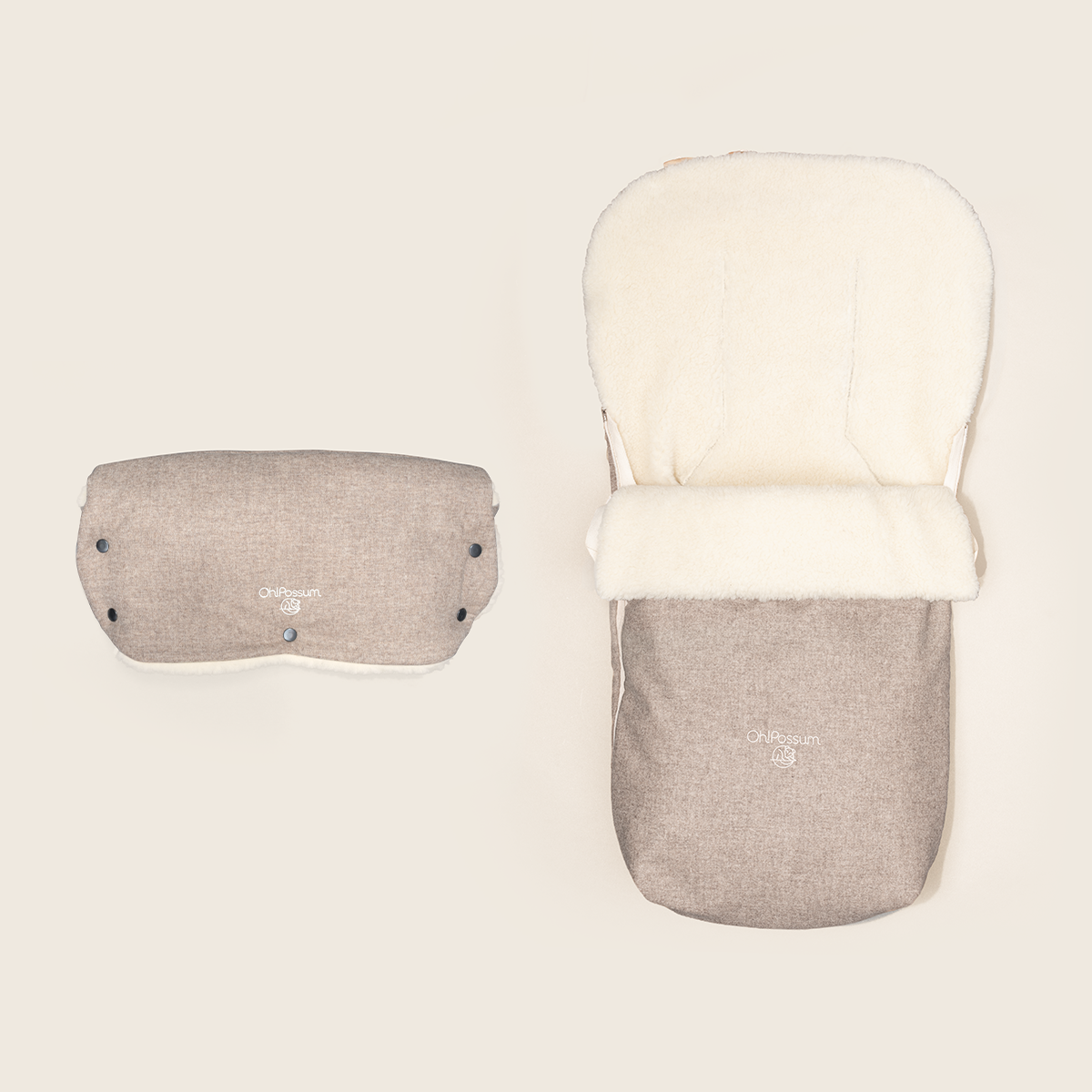 Set Fußsack Wombat 2-in-1 & Muff